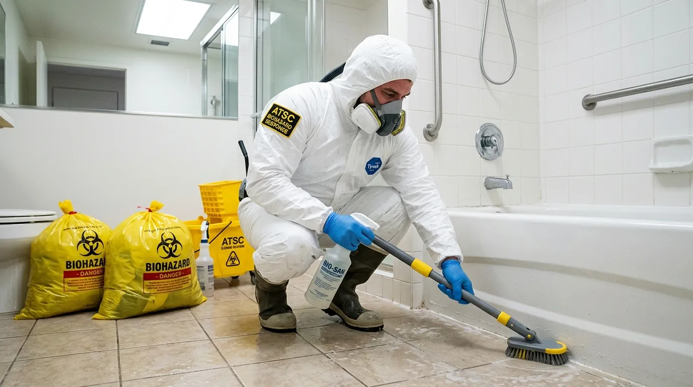 Decontamination equipment deployed for Blood Cleanup in Riverhead